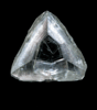 Diamond (1.23 carat macle, twinned crystal) from Premier Mine, Gauteng Province, South Africa