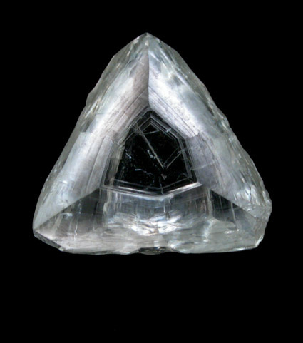 Diamond (1.23 carat macle, twinned crystal) from Premier Mine, Gauteng Province, South Africa