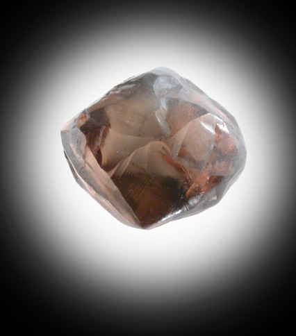 Diamond (1.55 carat red-brown octahedral crystal) from Roraima Mine, Roraima (near the Venezuela border), Brazil