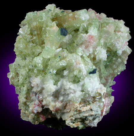 Elbaite Tourmaline with Quartz from Mount Mica Quarry, Paris, Oxford County, Maine