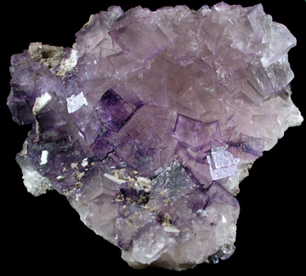 Fluorite with Barite from Caldwell Stone Quarry, Danville, Boyle County, Kentucky
