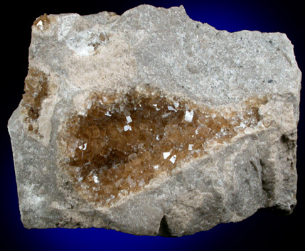 Fluorite from Pugh Quarry (France Stone Co. Custar Quarry), 6 km NNW of Custar, Wood County, Ohio