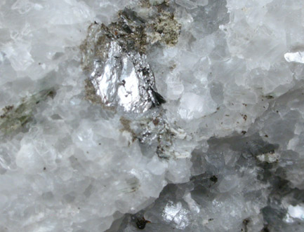 Graphite in Marble (Calcite) from French Creek Iron Mines, St. Peters, Chester County, Pennsylvania