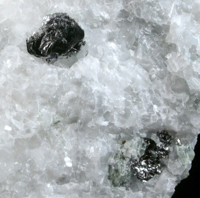 Graphite in Marble (Calcite) from French Creek Iron Mines, St. Peters, Chester County, Pennsylvania