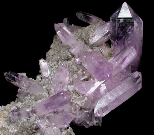 Quartz var. Amethyst from Piedra Parada, near Las Vigas, Tatatila, Veracruz, Mexico