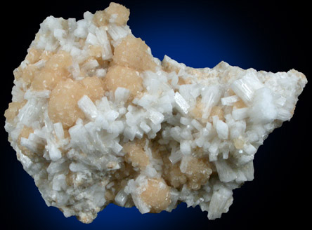 Celestine and Calcite from Pugh Quarry (France Stone Co. Custar Quarry), 6 km NNW of Custar, Wood County, Ohio