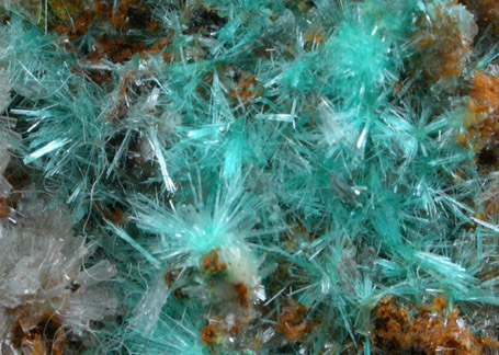 Aurichalcite, Hemimorphite, Goethite from 79 Mine, Banner District, near Hayden, Gila County, Arizona