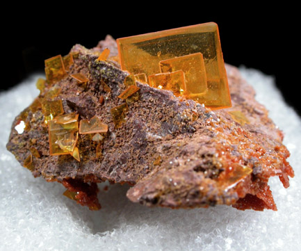 Wulfenite from Rowley Mine, 20 km northwest of Theba, Painted Rock Mountains, Maricopa County, Arizona