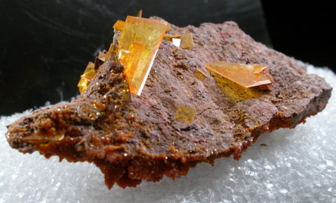 Wulfenite from Rowley Mine, 20 km northwest of Theba, Painted Rock Mountains, Maricopa County, Arizona