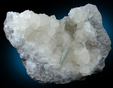 Barite on Calcite from Beatrice, Gage County, Nebraska