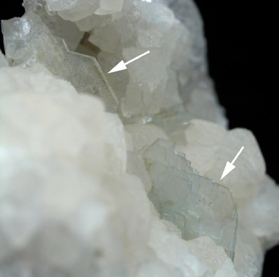 Barite on Calcite from Beatrice, Gage County, Nebraska