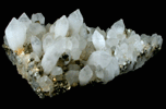 Pyrite on Quartz from Oppu Mine, Aomori Prefecture, Honshu, Japan