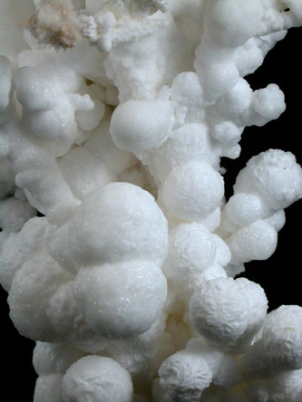 Aragonite on Calcite from Santa Rita Mine, Francisco Portillo, Chihuahua, Mexico