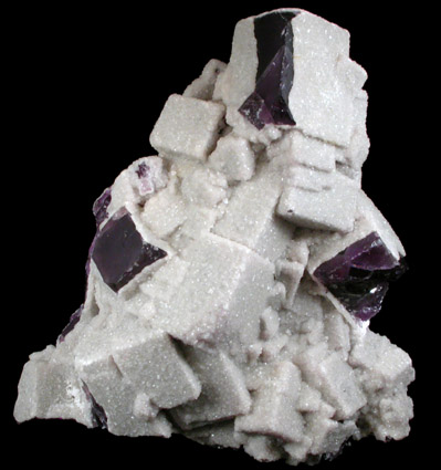 Fluorite with Calcite from Cave-in-Rock District, Hardin County, Illinois