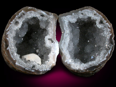 Quartz Geode with Calcite from Brazil