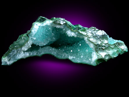 Chrysocolla with Quartz from Inspiration Mine, Globe-Miami District, Gila County, Arizona