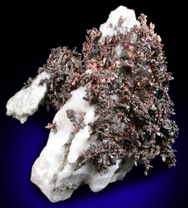 Silver in Calcite from Andres del Rio District, Batopilas, Chihuahua, Mexico