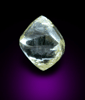 Diamond (0.89 carat yellow dodecahedral crystal) from Orapa Mine, south of the Makgadikgadi Pans, Botswana