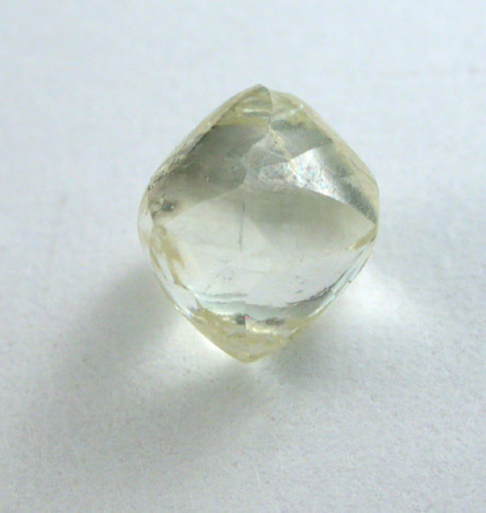 Diamond (0.89 carat yellow dodecahedral crystal) from Orapa Mine, south of the Makgadikgadi Pans, Botswana