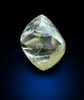 Diamond (1.01 carat yellow octahedral crystal) from Orapa Mine, south of the Makgadikgadi Pans, Botswana