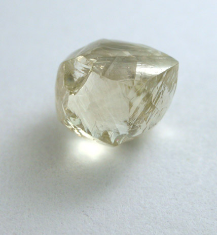 Diamond (1.06 carat yellow trisoctahedral crystal) from Orapa Mine, south of the Makgadikgadi Pans, Botswana