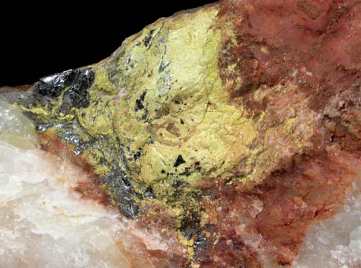 Ferrimolybdite and Molybdenite from Smithfield Township, Ontario, Canada
