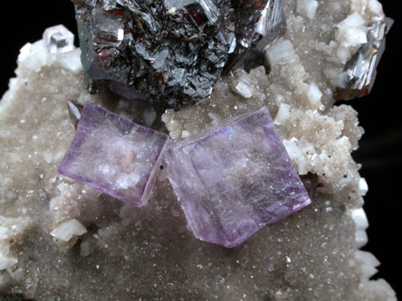 Fluorite and Sphalerite from Elmwood Mine, Carthage, Smith County, Tennessee