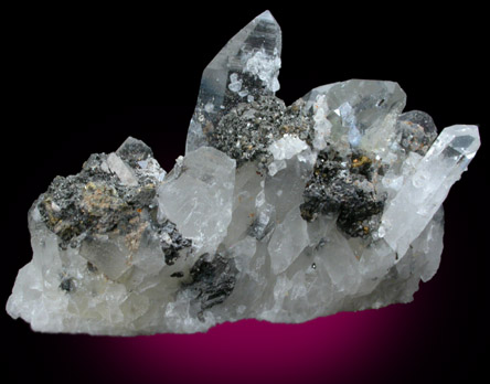 Stannite on Quartz from Yaogangxian Mine, Nanling Mountains, Hunan Province, China