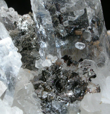 Stannite on Quartz from Yaogangxian Mine, Nanling Mountains, Hunan Province, China