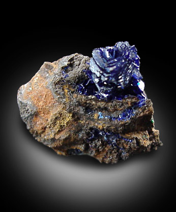 Azurite from Morenci Mine, Clifton District, Greenlee County, Arizona