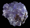 Fluorite with Calcite from Annabel Lee Mine, Harris Creek District, Hardin County, Illinois