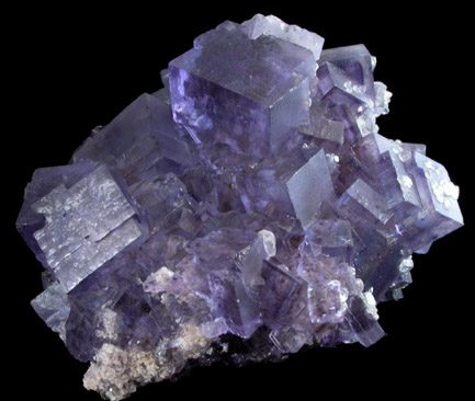 Fluorite with Calcite from Annabel Lee Mine, Harris Creek District, Hardin County, Illinois