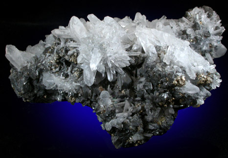 Sphalerite, Quartz, Pyrite from Huaron District, Cerro de Pasco Province, Pasco Department, Peru