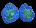 Azurite and Malachite (nodule) from Blue Ball Mine, 4.8 km south of Miami, Gila County, Arizona