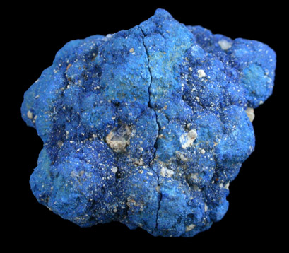 Azurite and Malachite (nodule) from Blue Ball Mine, 4.8 km south of Miami, Gila County, Arizona