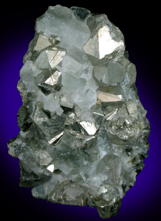 Pyrite in Calcite from Grace Mine, Morgantown, Berks County, Pennsylvania