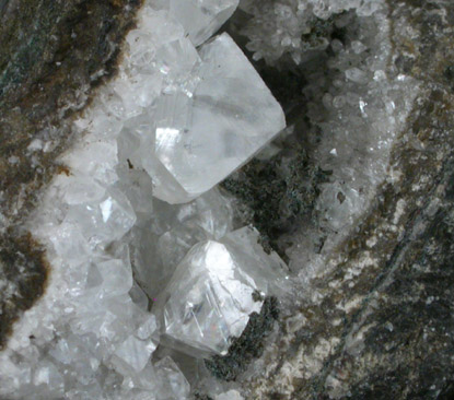 Calcite (pseudocubic crystals) from New Street Quarry, Paterson, Passaic County, New Jersey