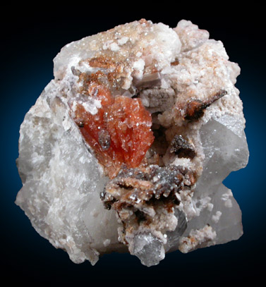 Hubeite, Inesite, Apophyllite, Quartz from Fengjiashan Mine, Daye District, Huangshi, Hubei Province, China (Type Locality for Hubeite)