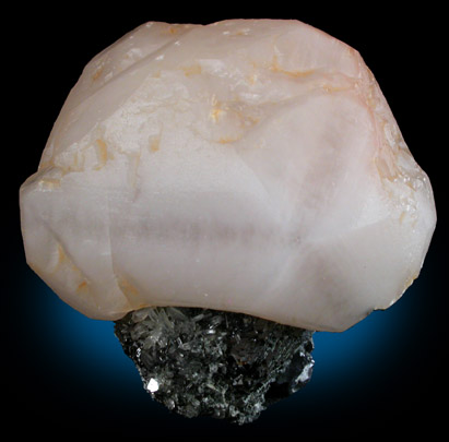 Calcite (twinned crystals) on Sphalerite, Galena, Quartz from Giudurska Mine, Erma Reka District, Rhodope Mountains, Bulgaria