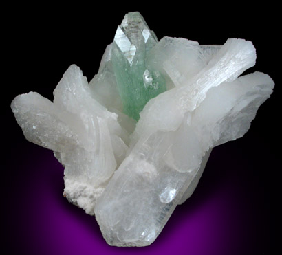 Apophyllite on Stilbite from Pashan Hill Quarry, Poona District, Maharashtra, India