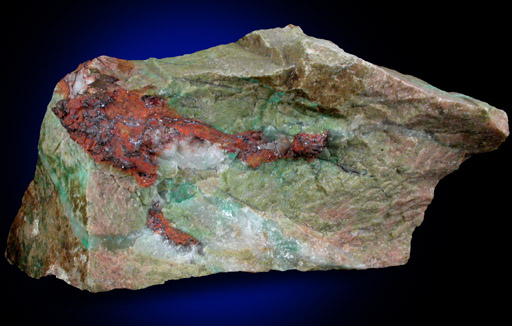 Copper with Epidote from near Fairfield, Adams County, Pennsylvania