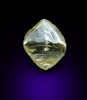 Diamond (0.81 carat yellow octahedral crystal) from Bahia, Brazil