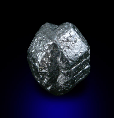 Diamond (1.75 black twinned crystals) from Vaal River Mining District, Northern Cape Province, South Africa