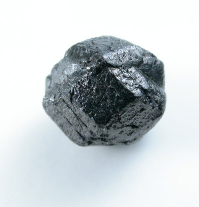 Diamond (1.75 black twinned crystals) from Vaal River Mining District, Northern Cape Province, South Africa