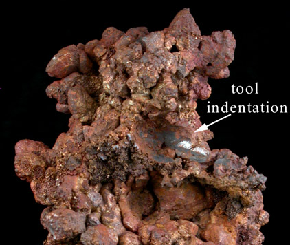 Copper from Bisbee, Warren District, Cochise County, Arizona