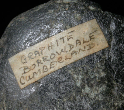 Graphite from Borrowdale, Keswick, Lake District, Cumbria, England