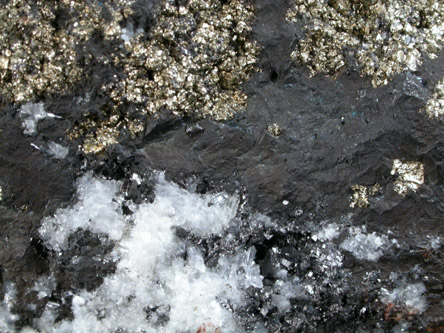 Chalcocite, Enargite, Pyrite from Leonard Mine, 3000' level, Butte Mining District, Summit Valley, Silver Bow County, Montana