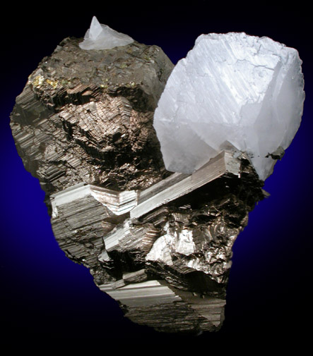 Pyrrhotite with Calcite from Nikolaevskiy Mine, Dalnegorsk, Primorskiy Kray, Russia