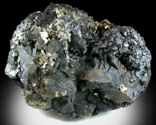 Chalcopyrite, Sphalerite, Pyrite, Quartz from Alimon Mine, Huaron, Cerro de Pasco, Peru