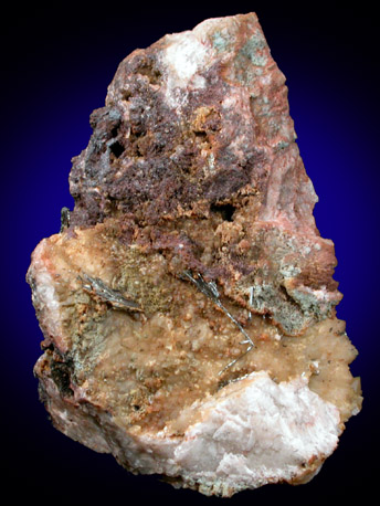 Bismuthinite from South Crofty Mine, 260' level, Camborne, Cornwall, England